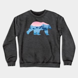 Polar Bear Antarctica Cut Out Crewneck Sweatshirt